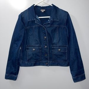 J.Jill‎ Soft Stretch Denim Jacket Size Small